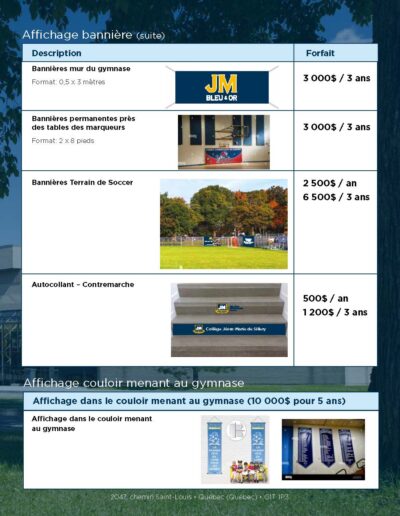 Brochure sport Collège Jésus-Marie de Sillery page3