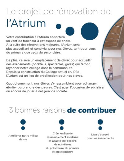 Brochure Atrium Collège Jésus-Marie de Sillery page 4